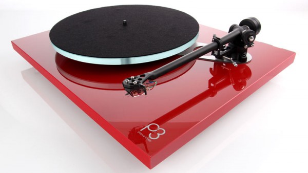 Rega Planar 3 inkl Excalibur Green Plattenspieler rot