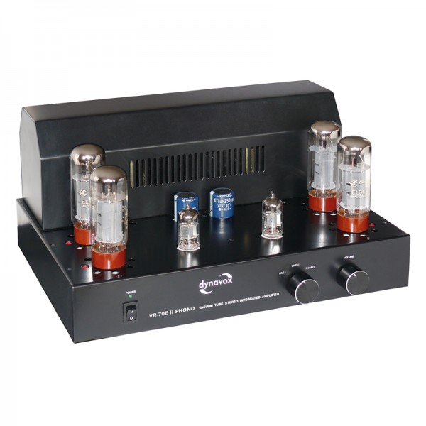 Röhrenvollverstärker, Röhrenverstärker VR-70 E II Phono Farbe Schwarz 2x40W RMS