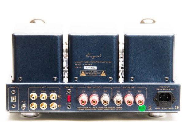 Cayin CS-55A KT88 Vollverstärker ohne MM-Phono-Eingang silber