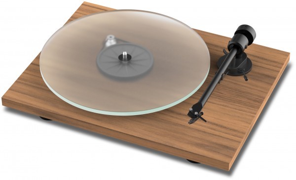 Plattenspieler T1 BT mit Ortofon OM 5 E seidenmatt lackiert in Walnuss von Pro-Ject