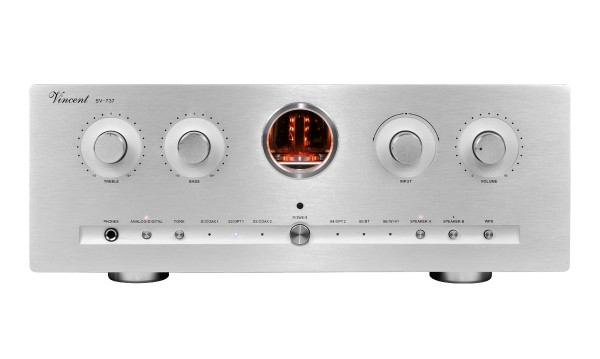 Vincent Class A Hybrid Stereo Vollverstärker SV-737 silber