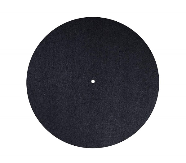 Filzmatte Plattentellerauflage PM2 Filz schwarz, antistatisch, Durchmesser 300 mm, Höhe 3 mm