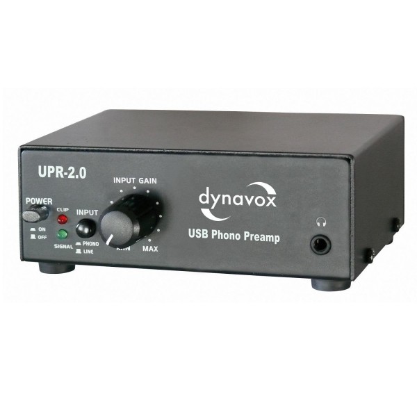 Dynavox Phono-Vorverstärker mit USB/UPR-2.0 schwarz